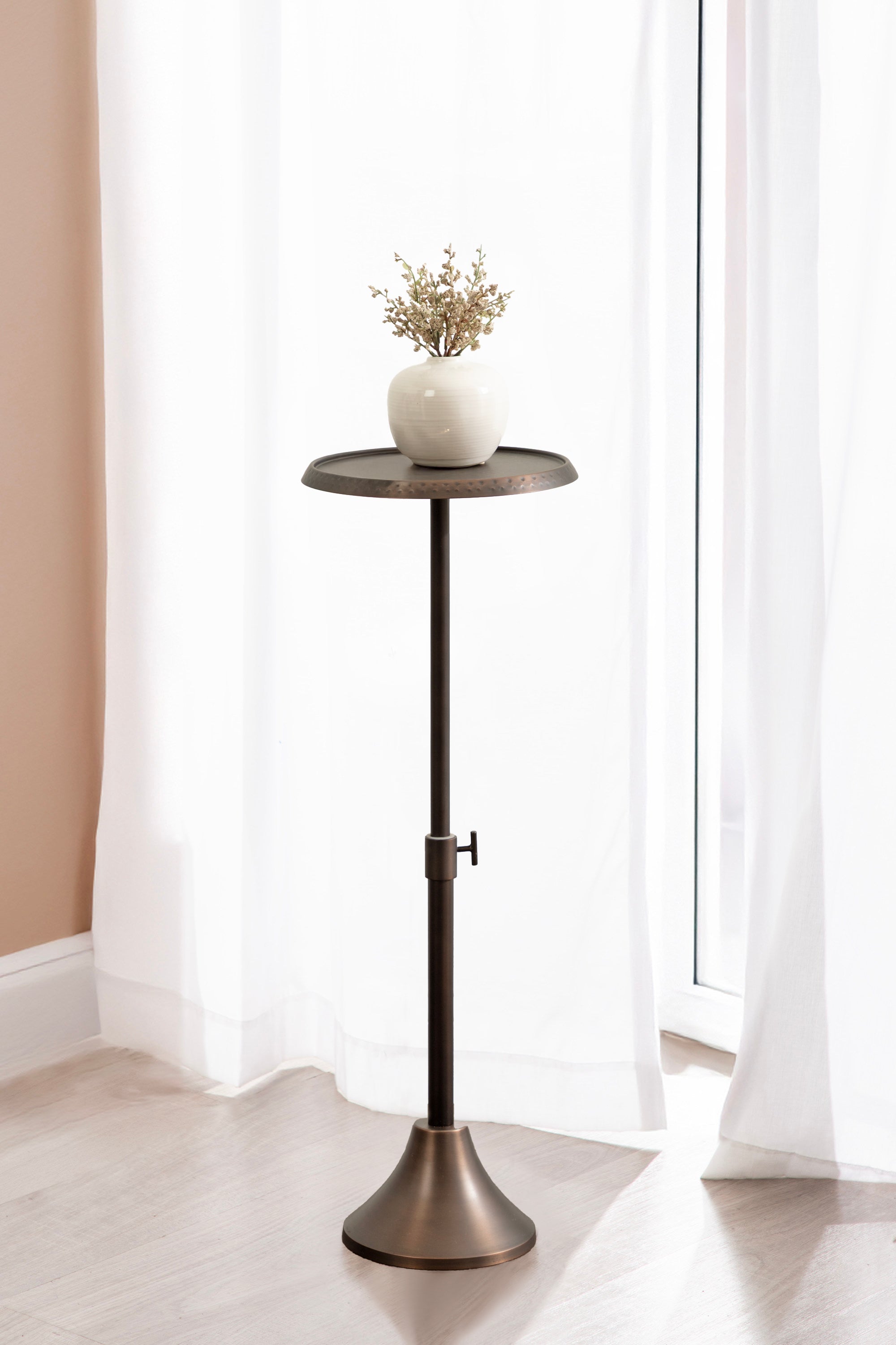Drink Table Bronze 11x11x30 8