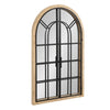 Boldmere Wood/Metal Arch Windowpane Mirror