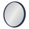 Travis Round Wood Accent Wall Mirror