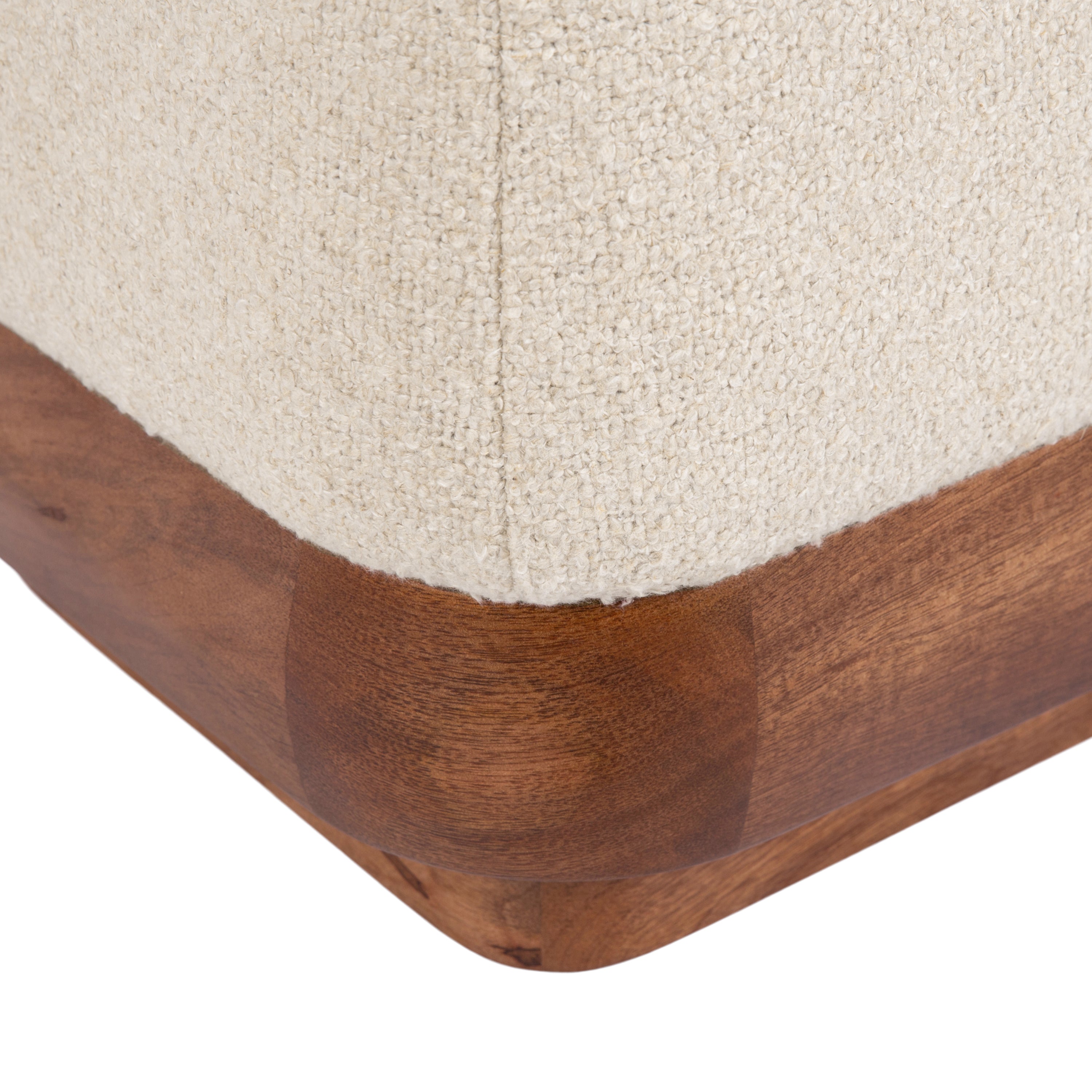 Standard Ottoman 16x16x18 Walnut Brown 3