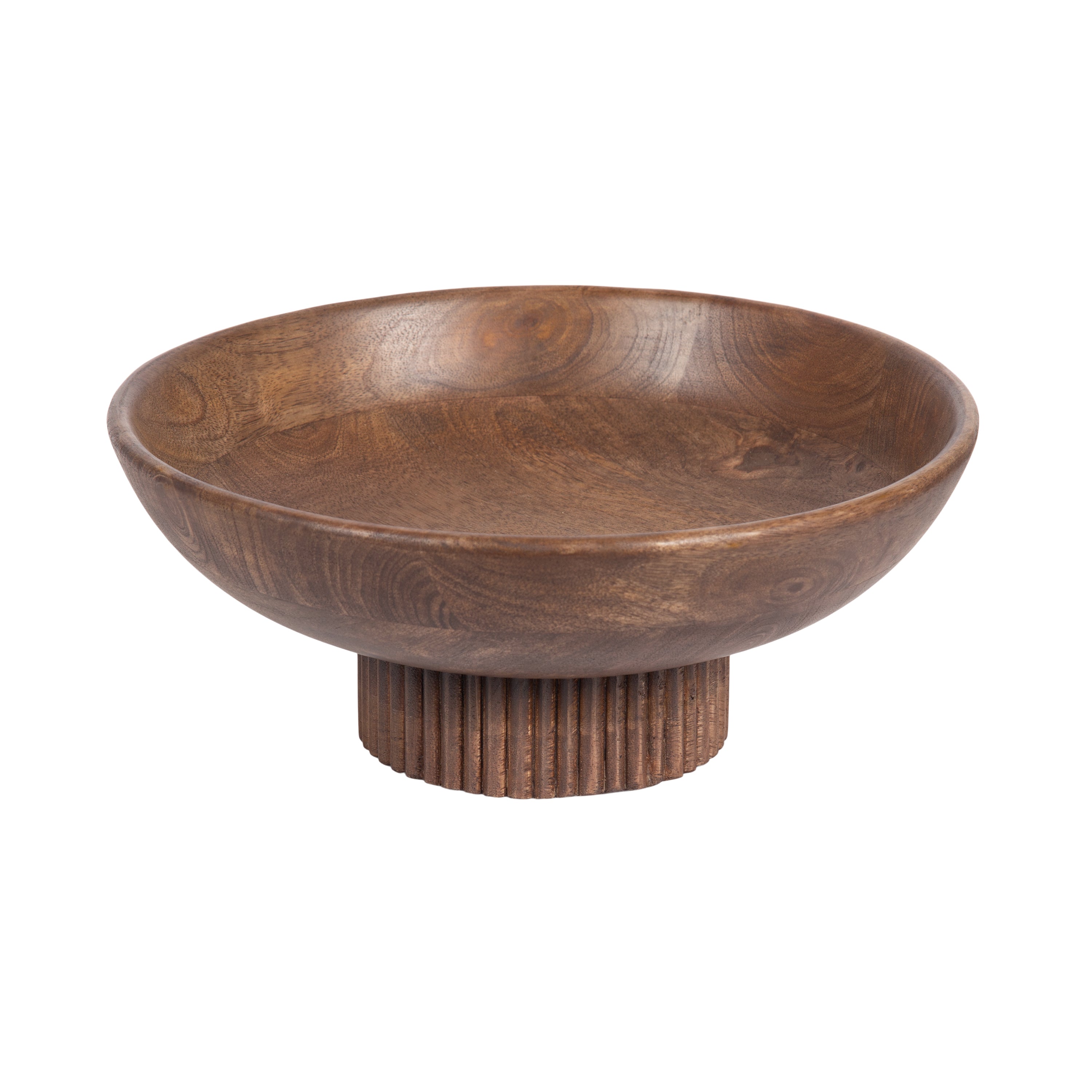 Serving Bowl Walnut Brown 12x12x5 1