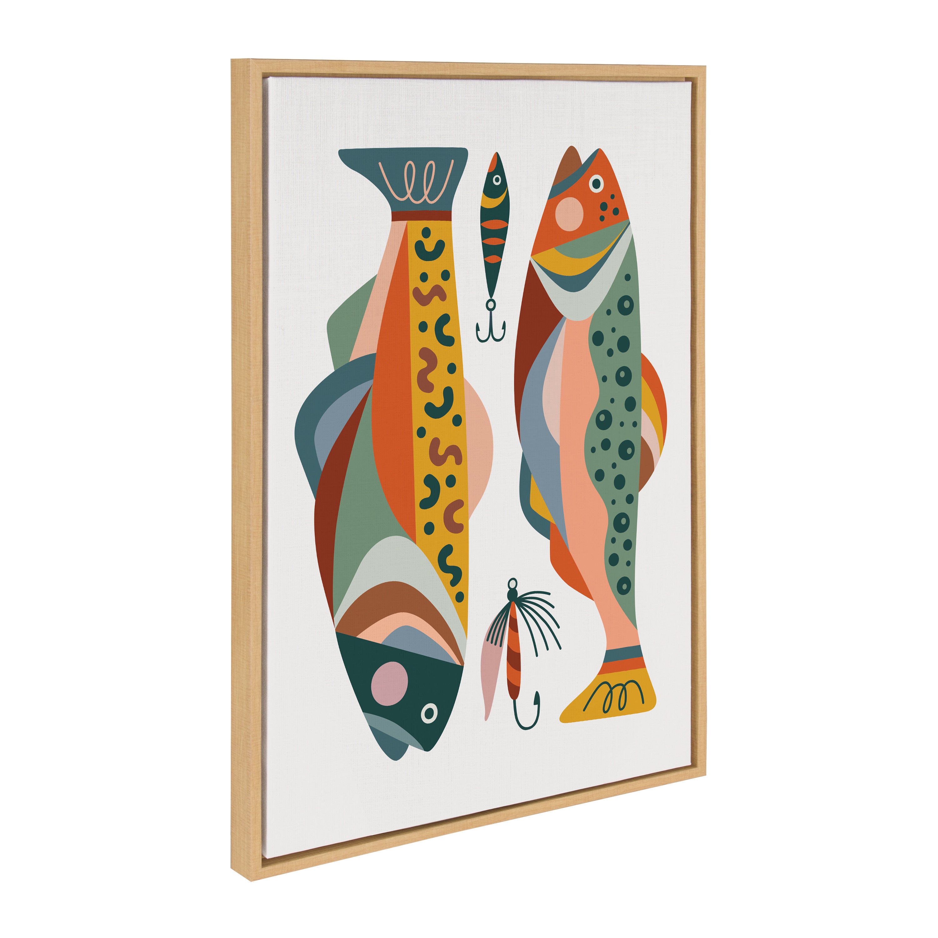 Sylvie Gone Fishing Framed Canvas by Rachel Lee of My Dream Wall