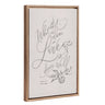 Sylvie Beaded What is Done in Love Framed Canvas by Valerie McKeehan of Lily and Val