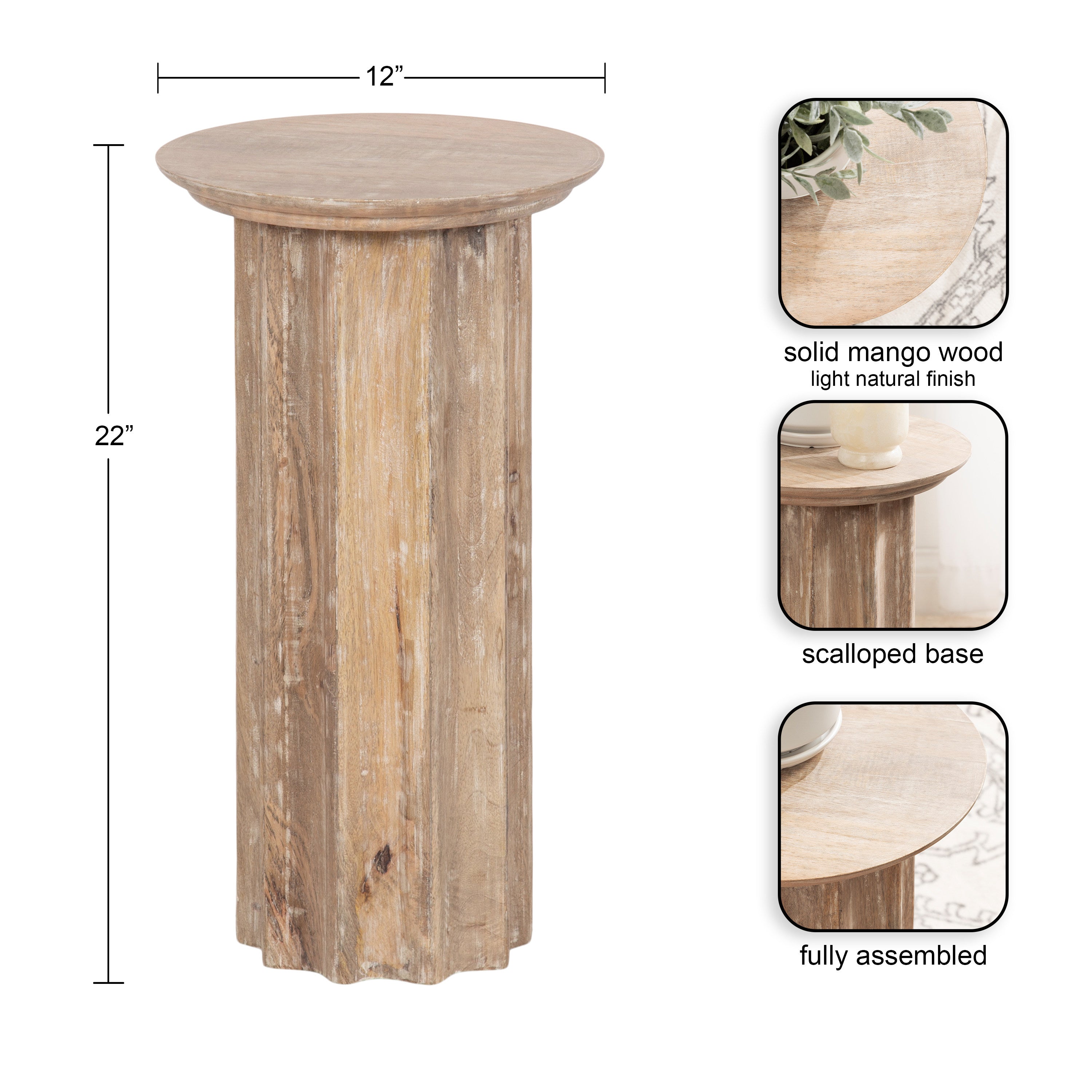 Gierson Wood Side Table