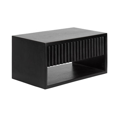 Floating Side Table Black 18x10x9 1