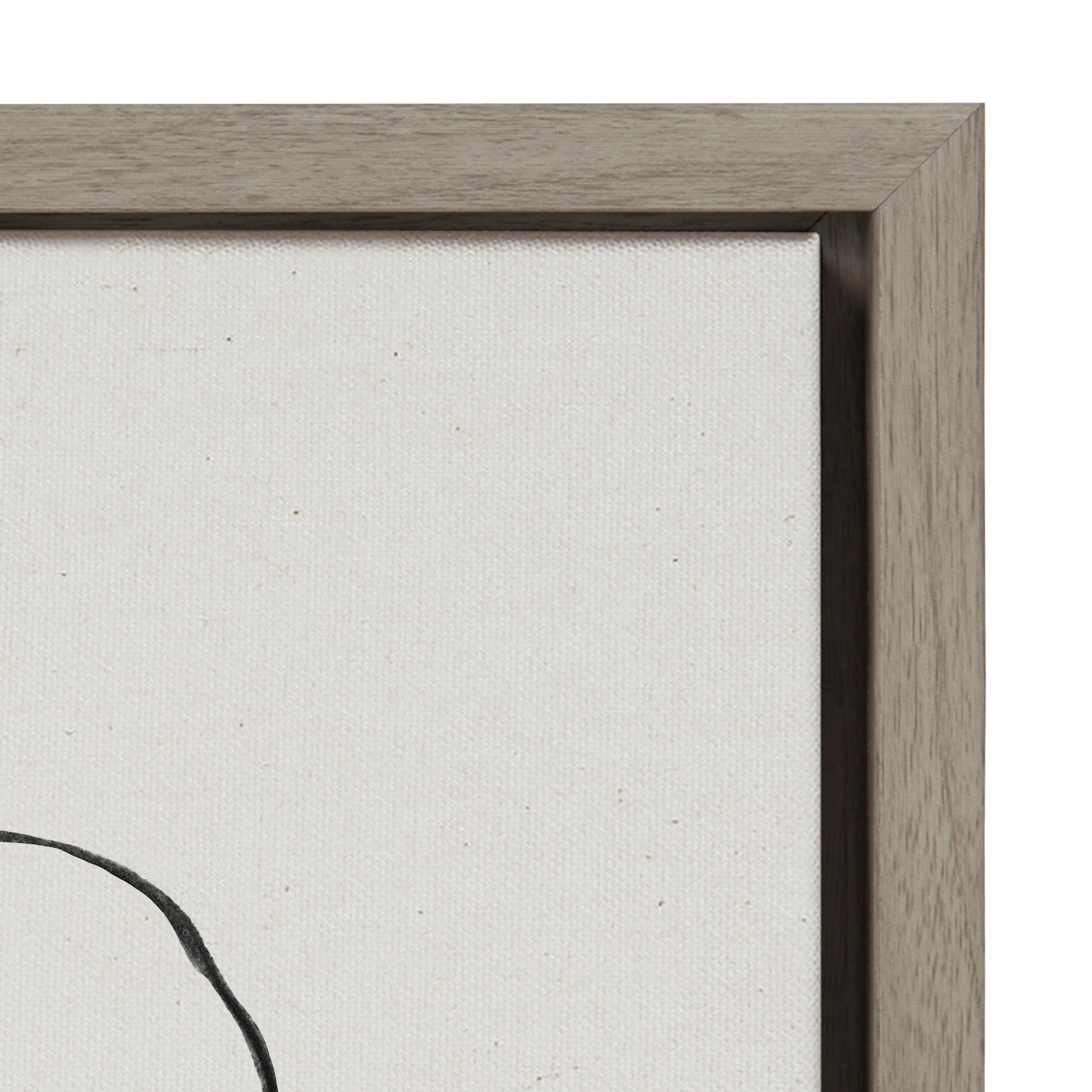 Sylvie Going in Circles Framed Textured Canvas Set by Teju Reval of SnazzyHues
