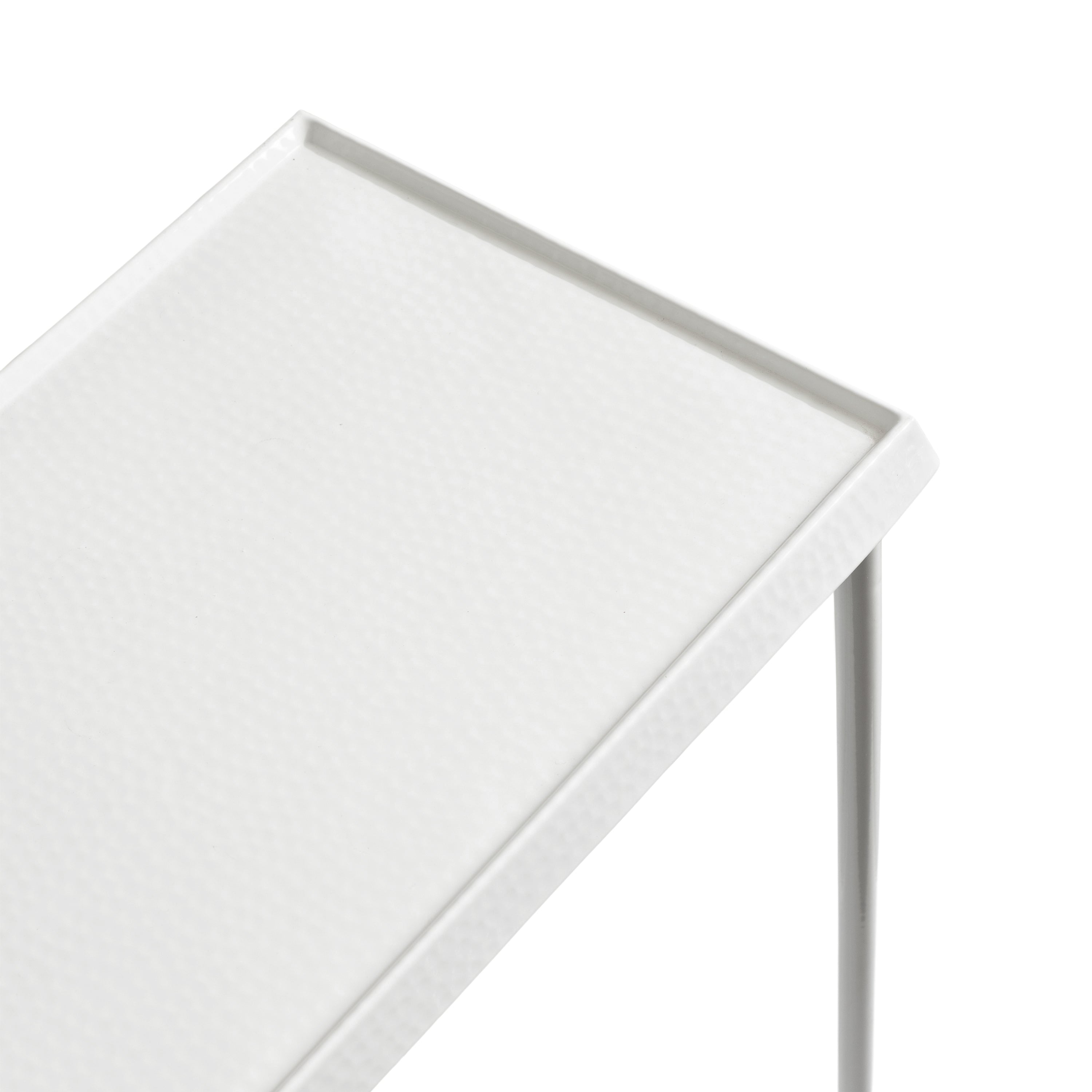 Side Table White 17x9x24 3