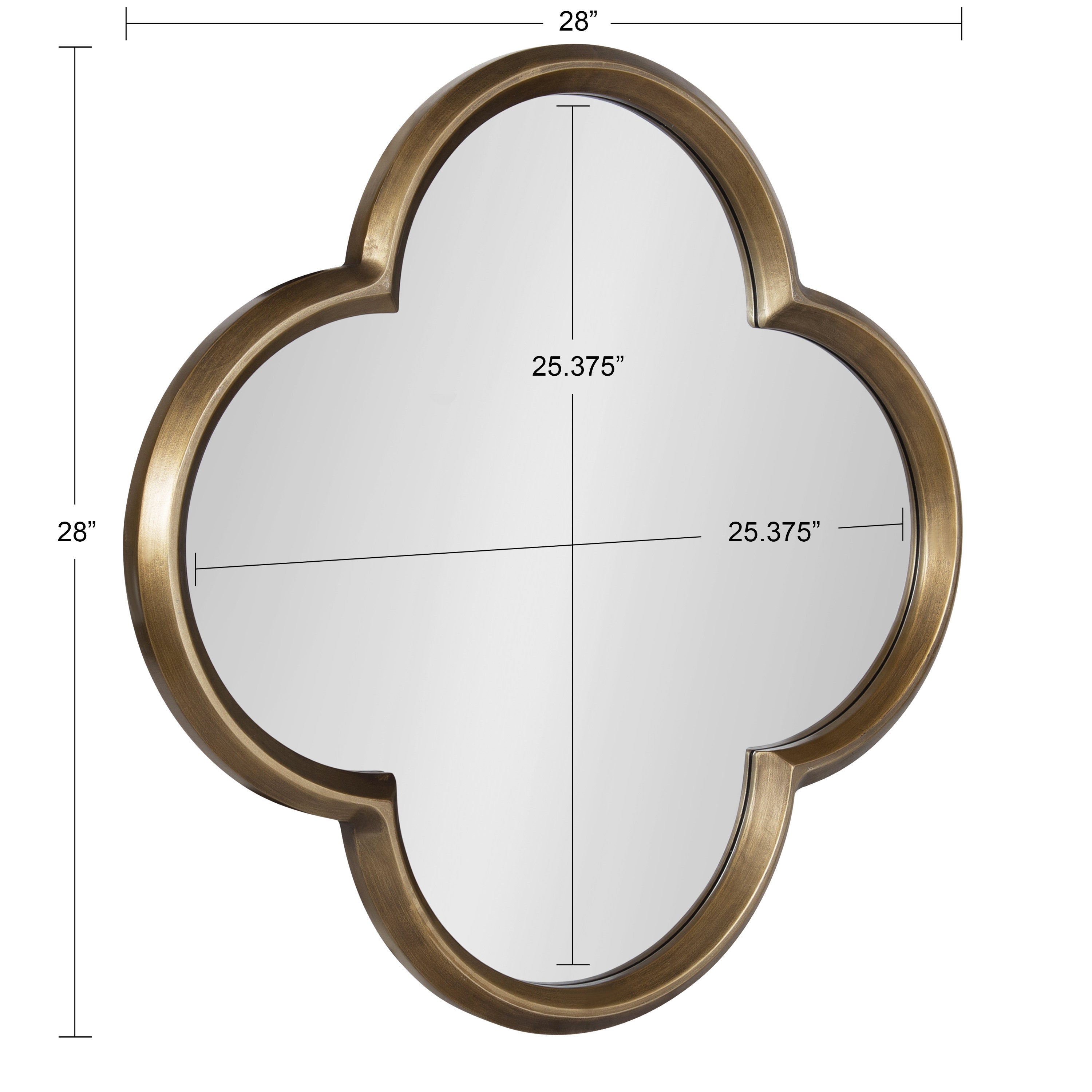 Krisi Scalloped Framed Wall Mirror