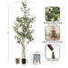 Faux Tree Pewter Rustic Brown 8.5' 2