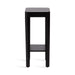 Side Table Black 12x12x28 5