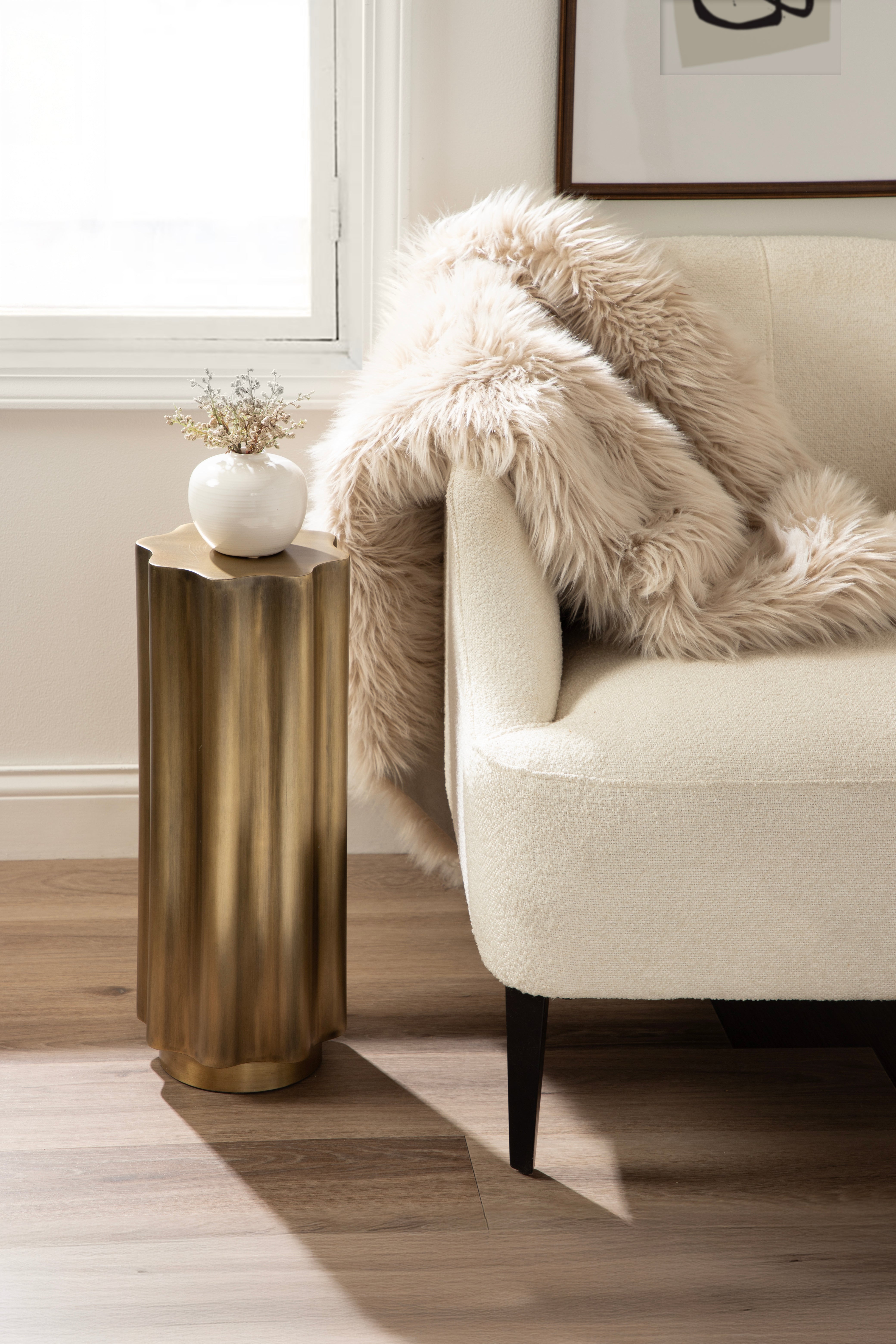 Drink Table Gold 9x9x22 6