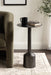 Side Table Pewter 14x14x24 6