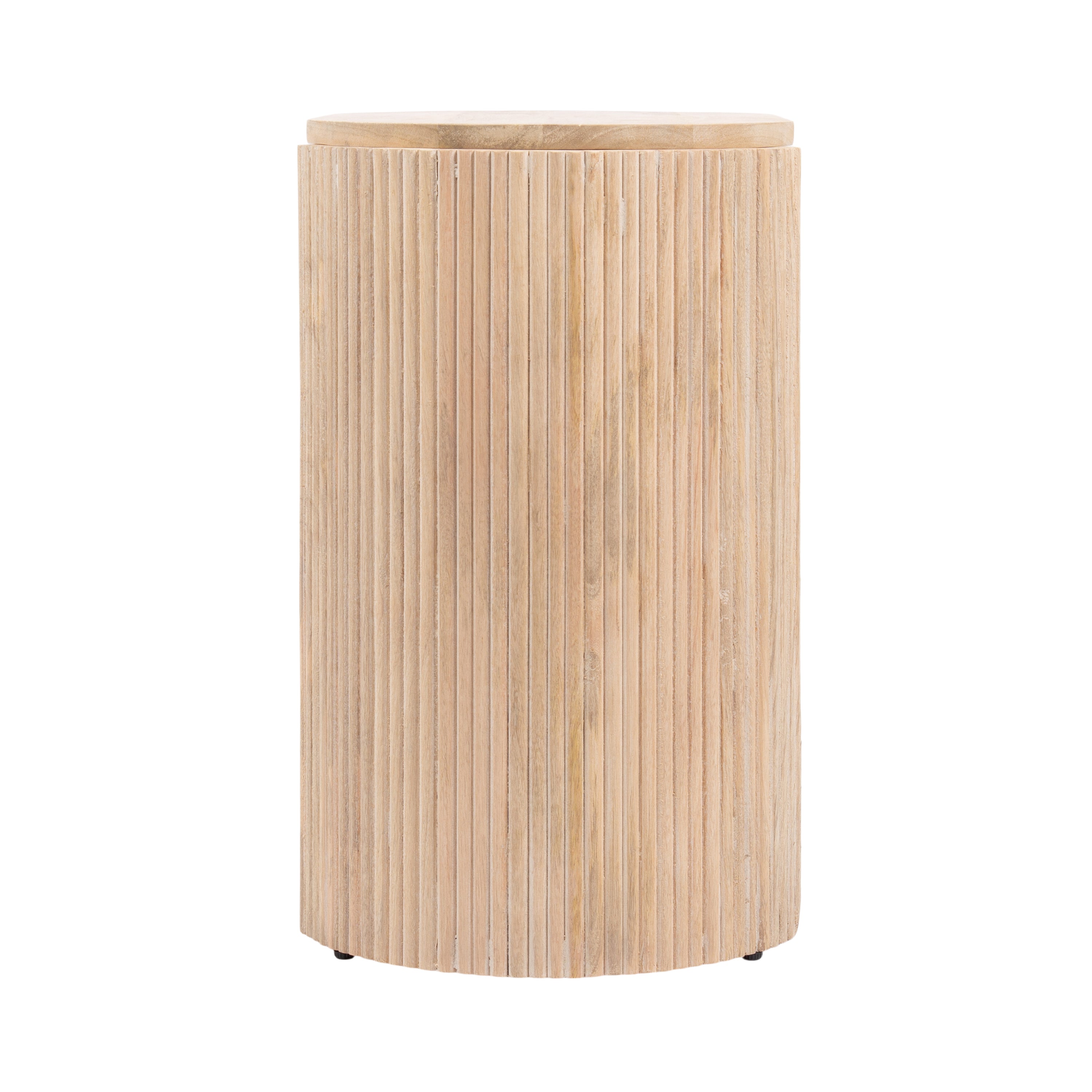 Side Table Natural Beige 22x13x22 6