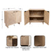 Floor Cabinet Natural Beige 30x15x30 2