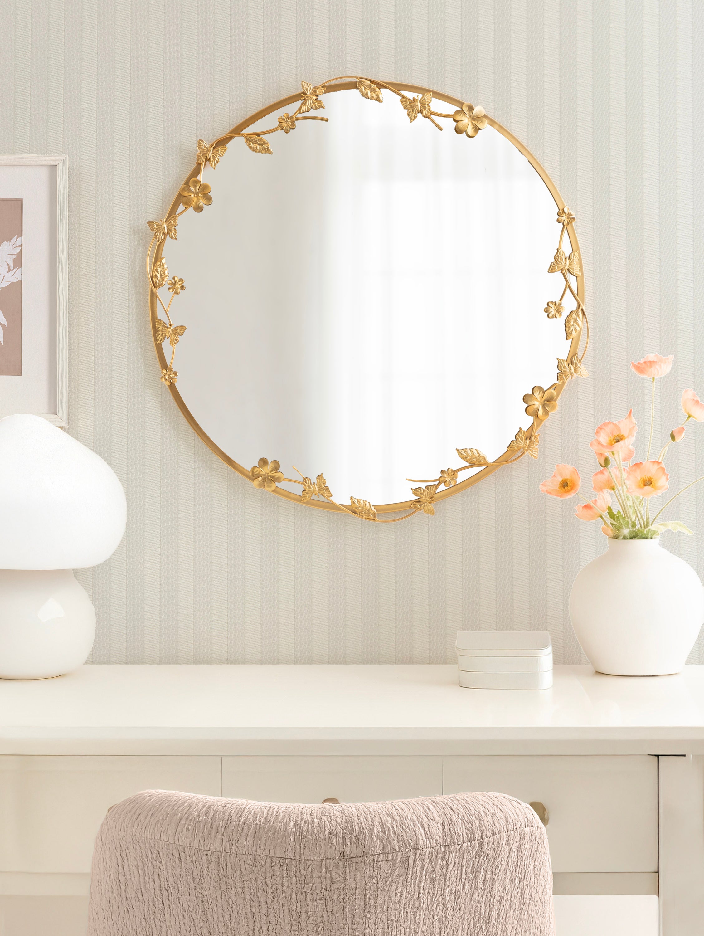 Round Mirror 26x26 Gold 6