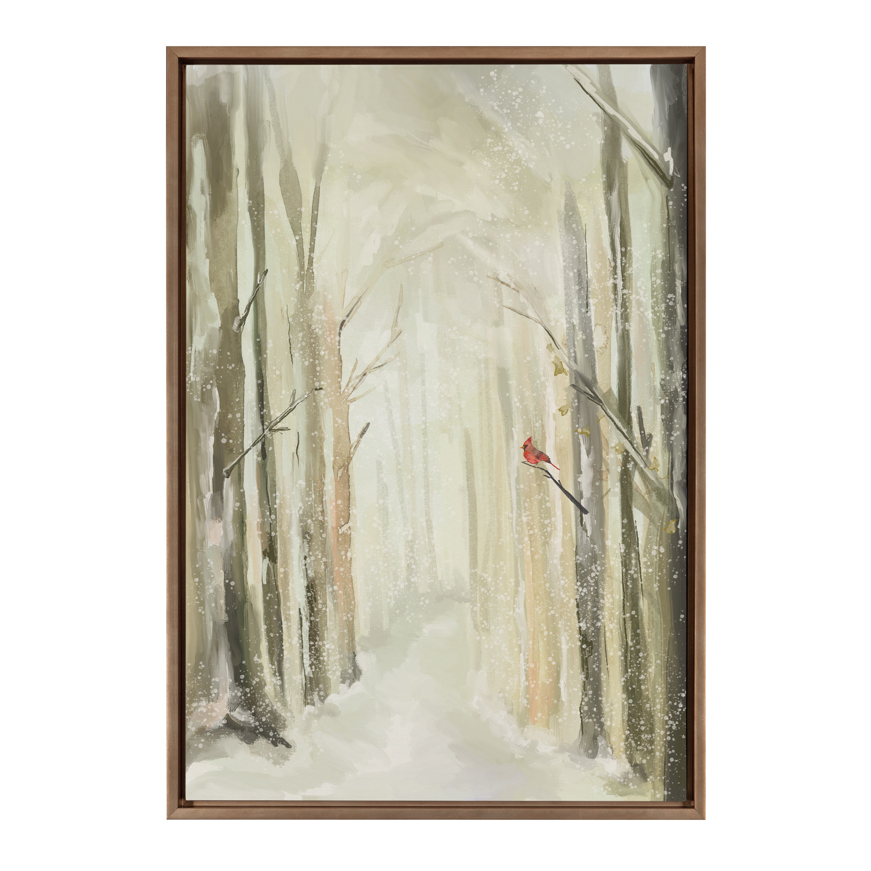 Sylvie Winter Landscape 2 Framed Canvas by Annie Quigley