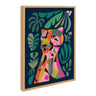 Sylvie Leopard Framed Canvas by Rachel Lee