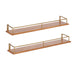 Floating Shelf 2pk 24" Natural Gold 1