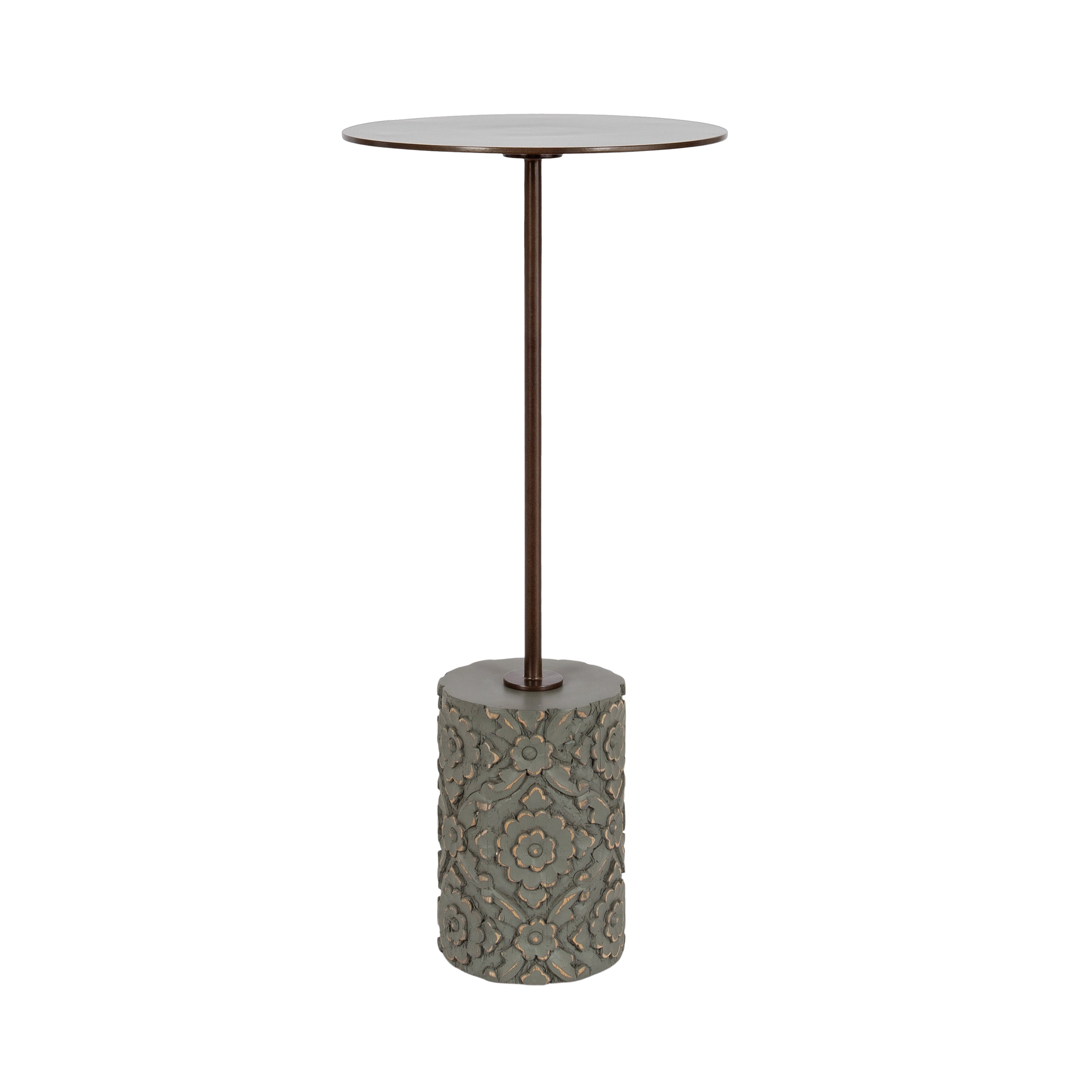Drink Table 10x10x22 Green Bronze 1
