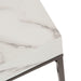 Side Table White Pewter 16x8x24 3
