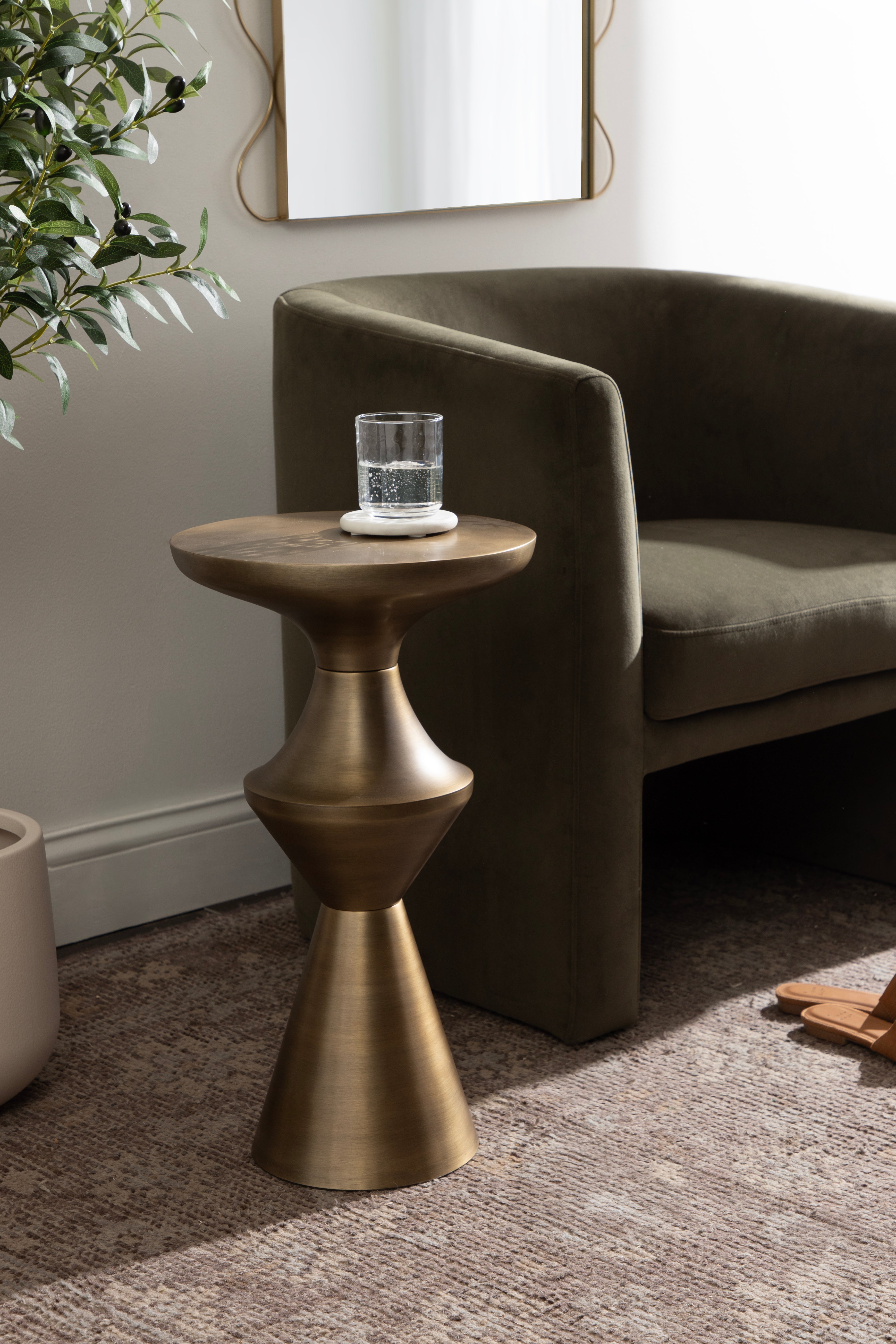 Zavalia Metal Side Table