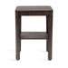 Side Table Gray 16x10x25 5