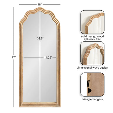 Arch Mirror 18x42 Natural 2