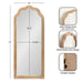 Arch Mirror 18x42 Natural 2