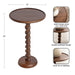 Side Table Walnut Brown 15x15x24 2