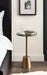 Side Table Black Brass 14x14x24 7