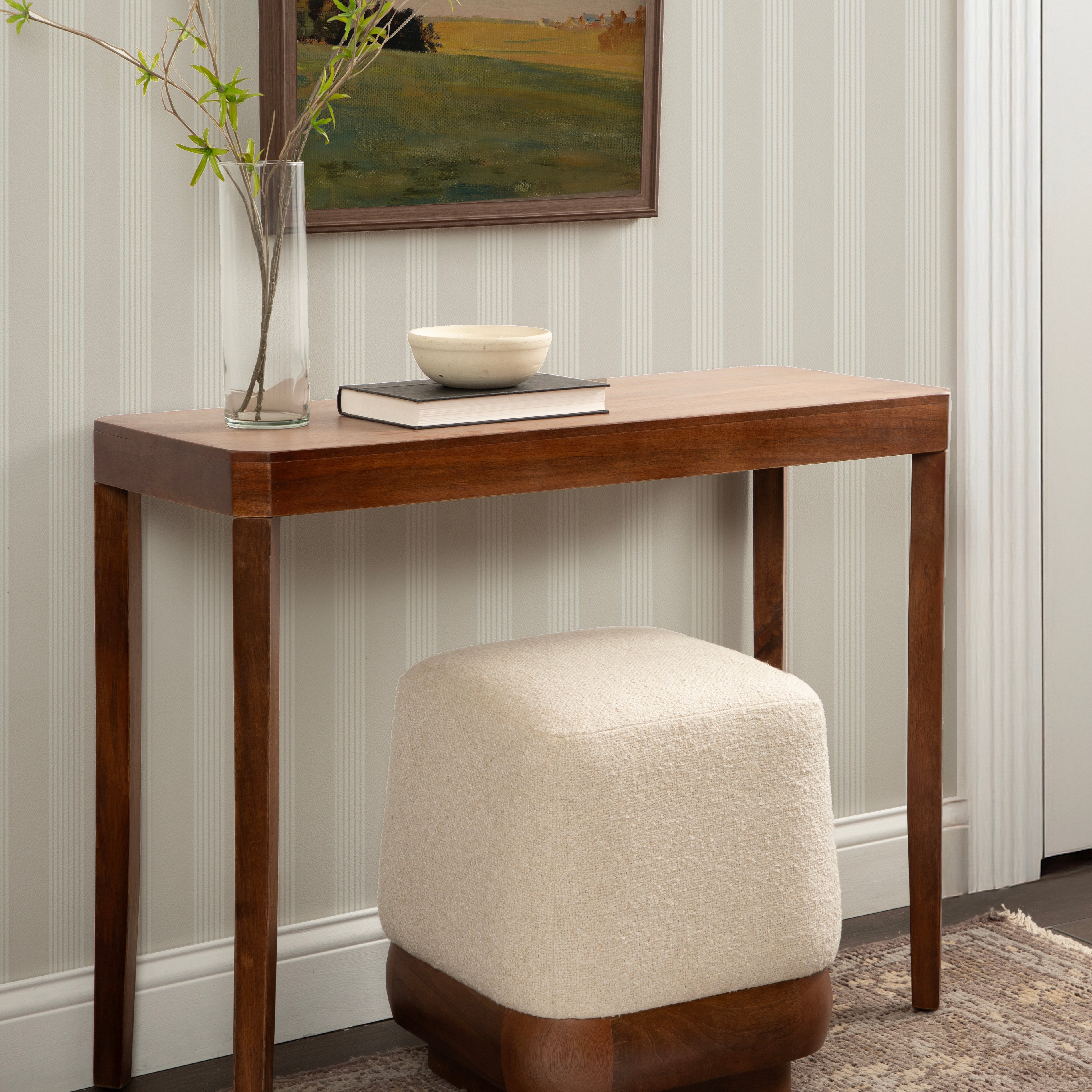 Standard Ottoman 16x16x18 Walnut Brown 7