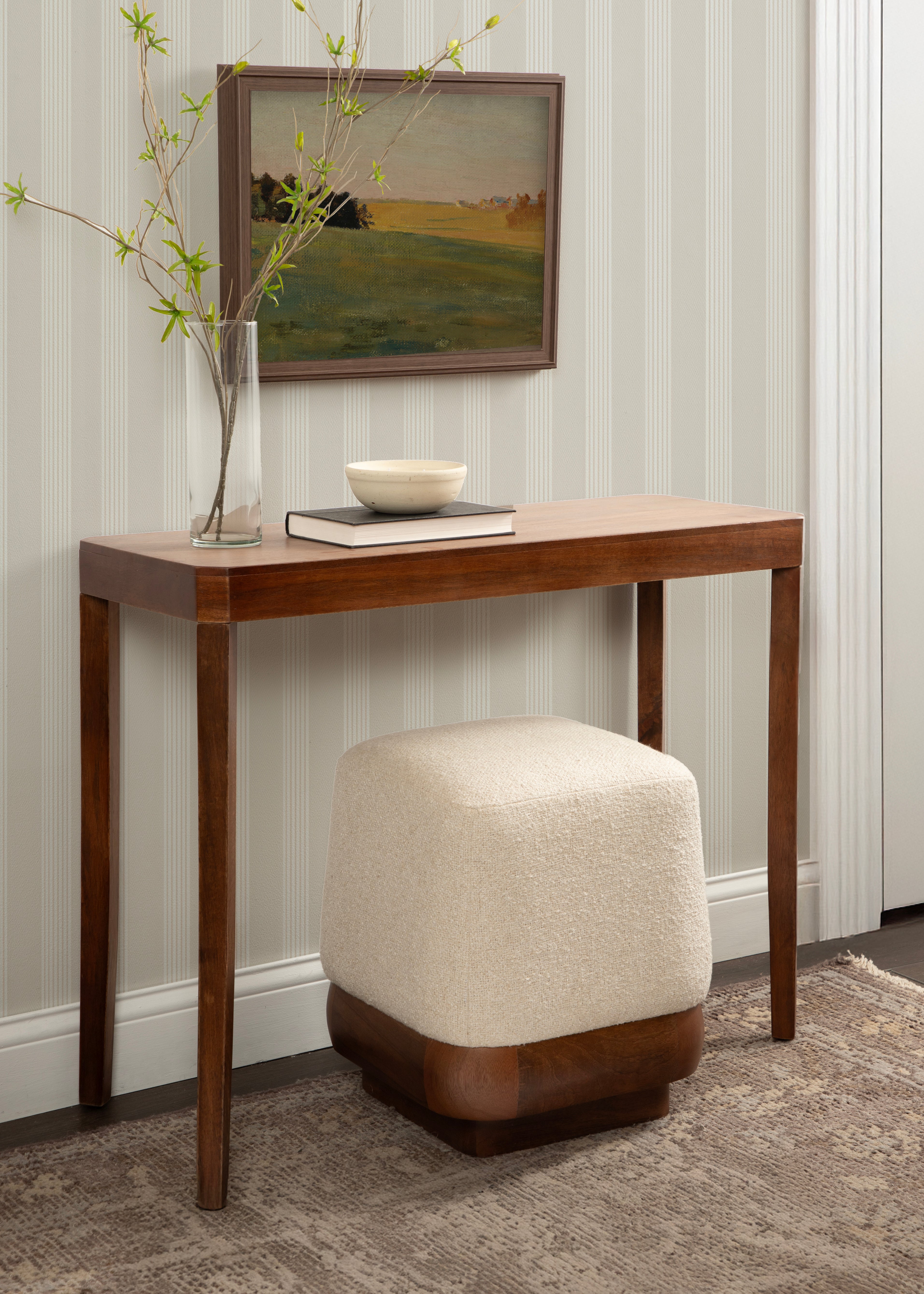 Standard Ottoman 16x16x18 Walnut Brown 7
