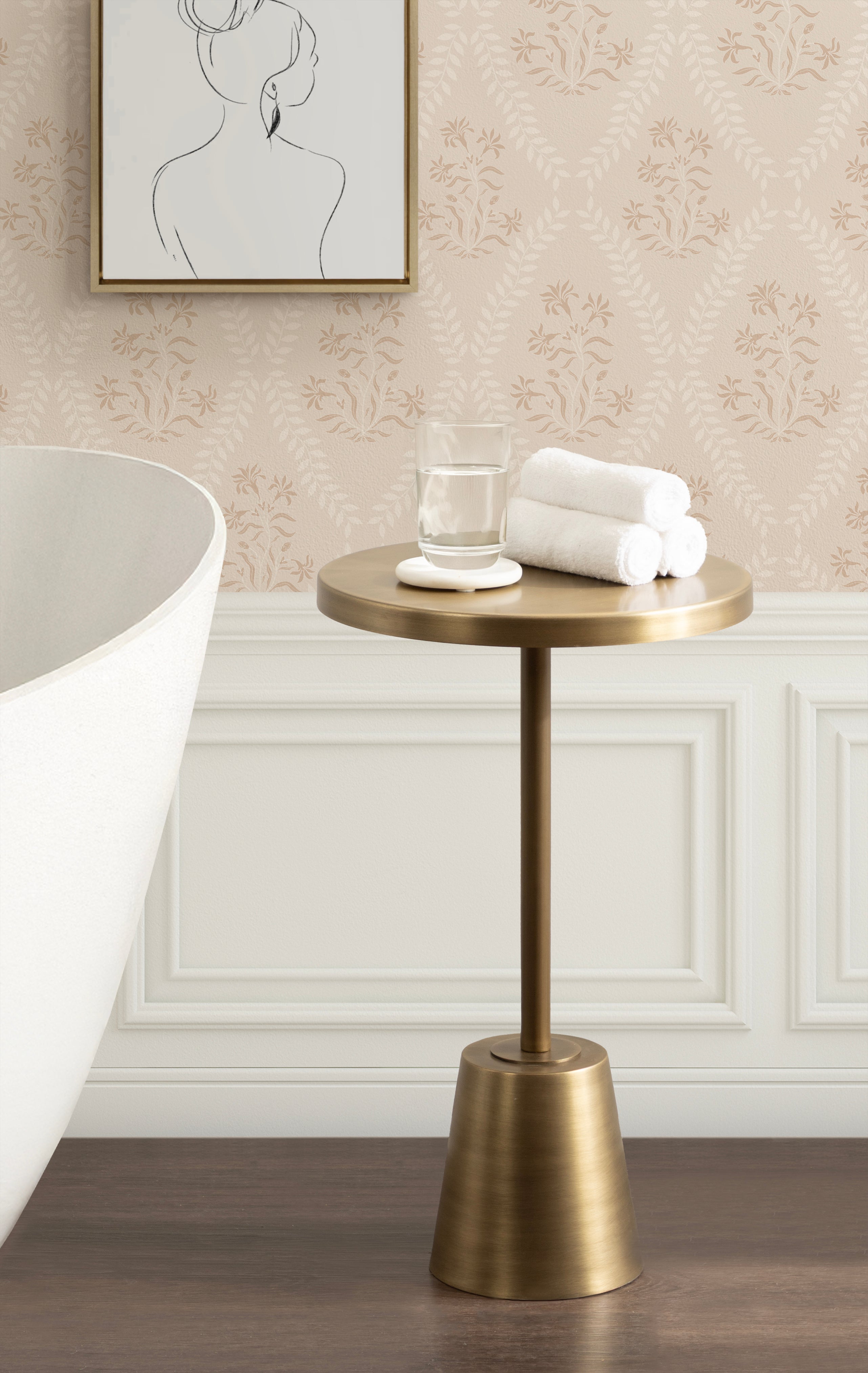Tira Round Metal Side Table