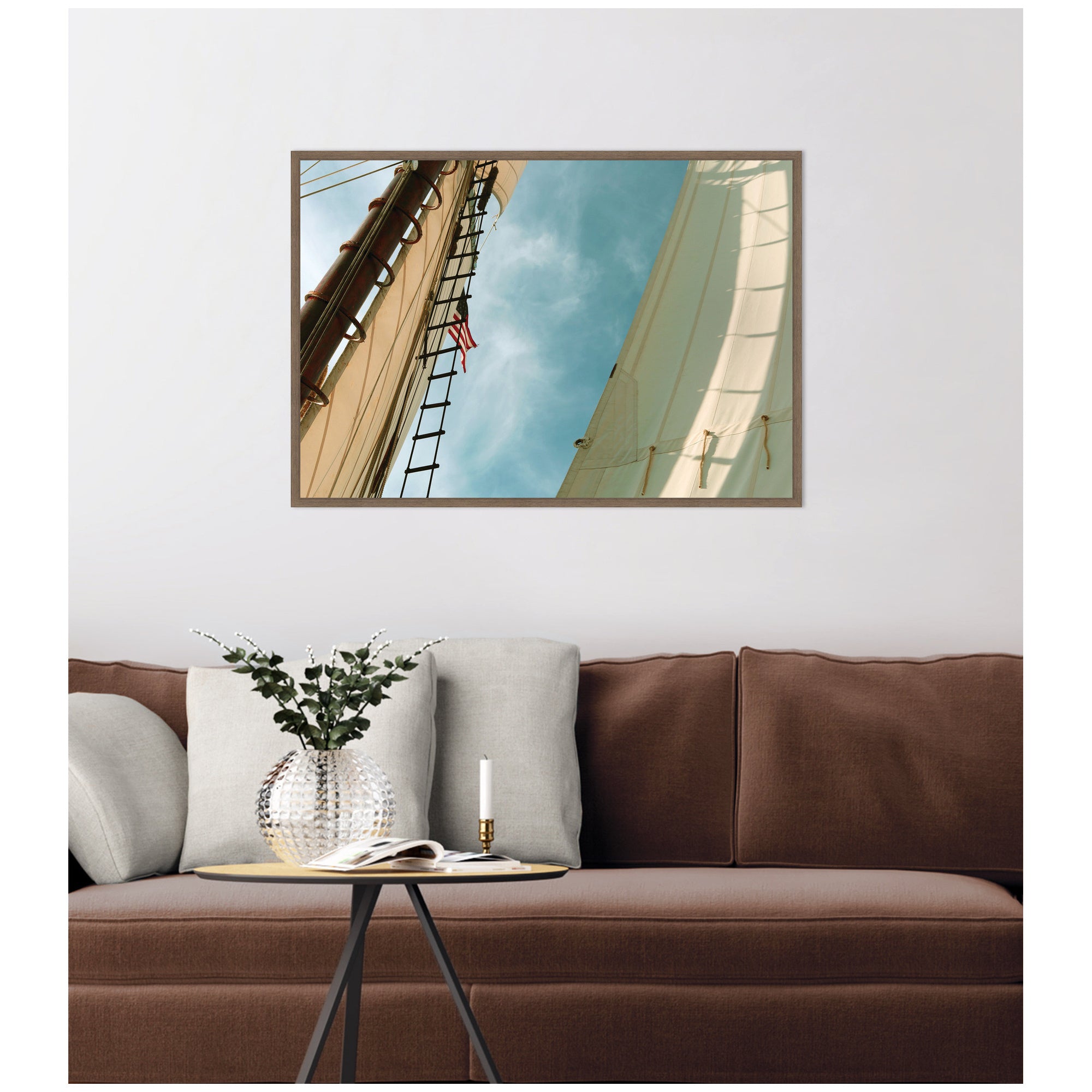 Framed Canvas 33 x 23 Sylvie Walnut 6