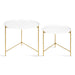 Nesting Table White Gold 2 Piece 3