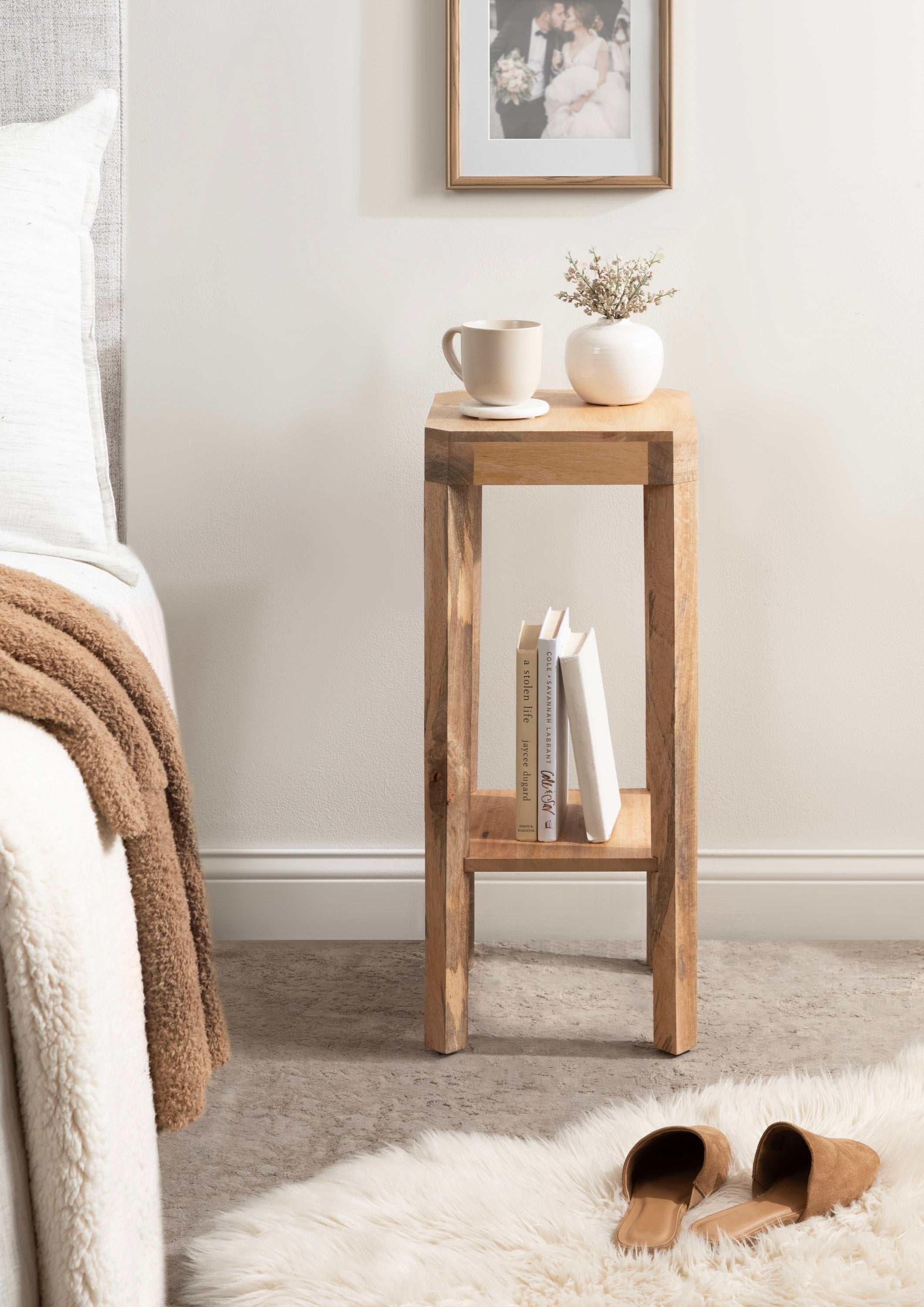 Side Table Natural 12x12x28 7