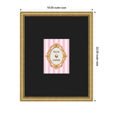 Framed Art 18x22 Salon Scoop Gold 2
