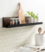 Floating Shelf Walnut Brown Black 30x4 7