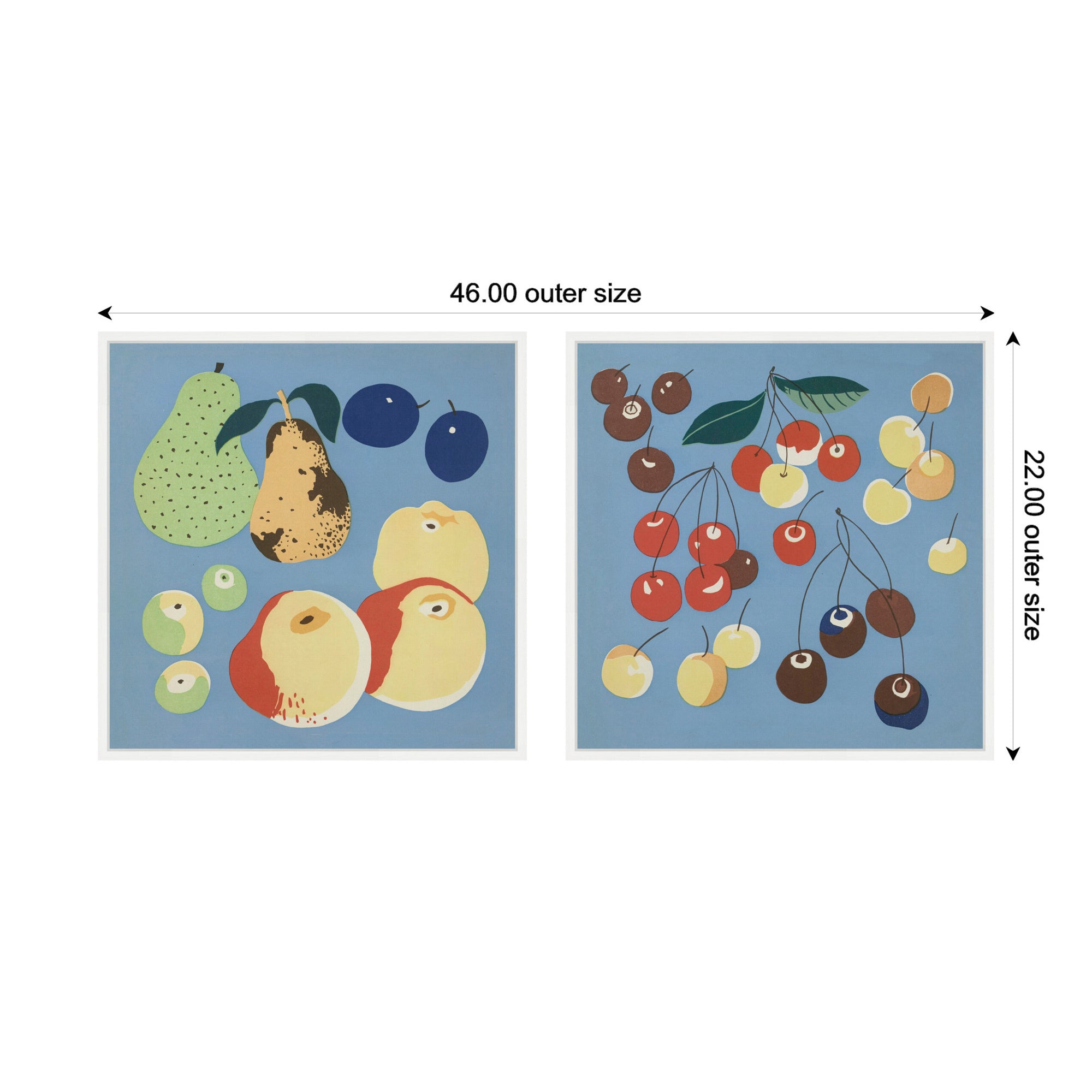 Art Set 2 Piece Set 22x22 Sylvie White 2