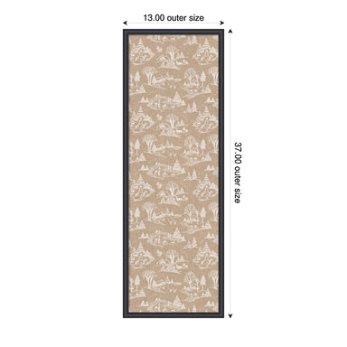 Magnetic Canvas Edith Black 13x37 2