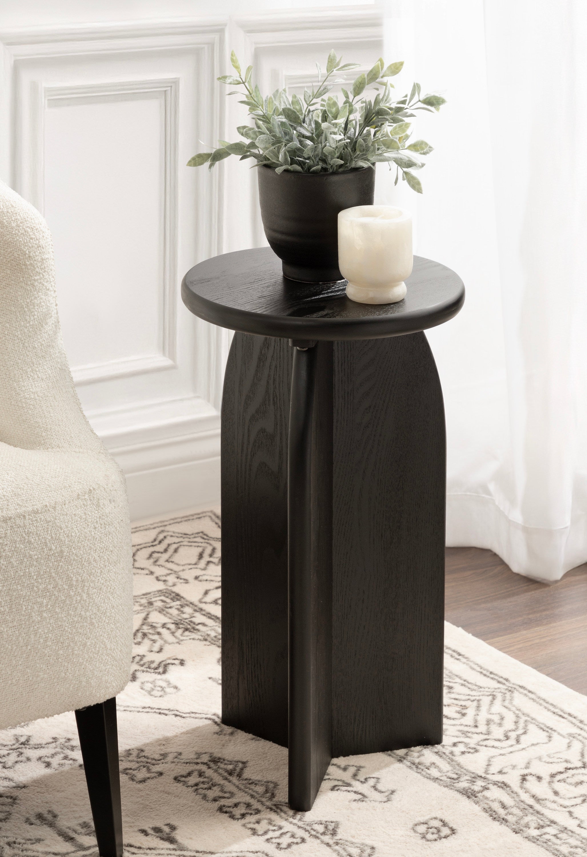 Drink Table Black 12x12x22 8