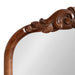Arch Mirror Walnut Brown 24x36 3
