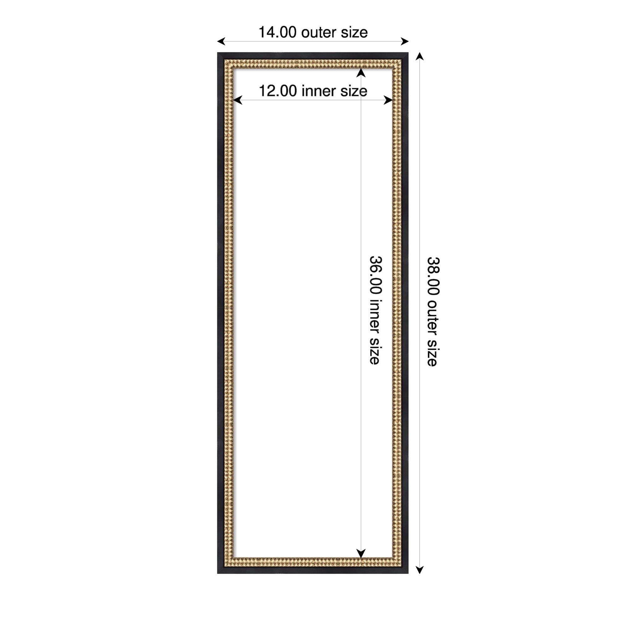 Dry Erase Board Castellan Black 14x38 2