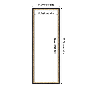 Dry Erase Board Castellan Black 14x38 2