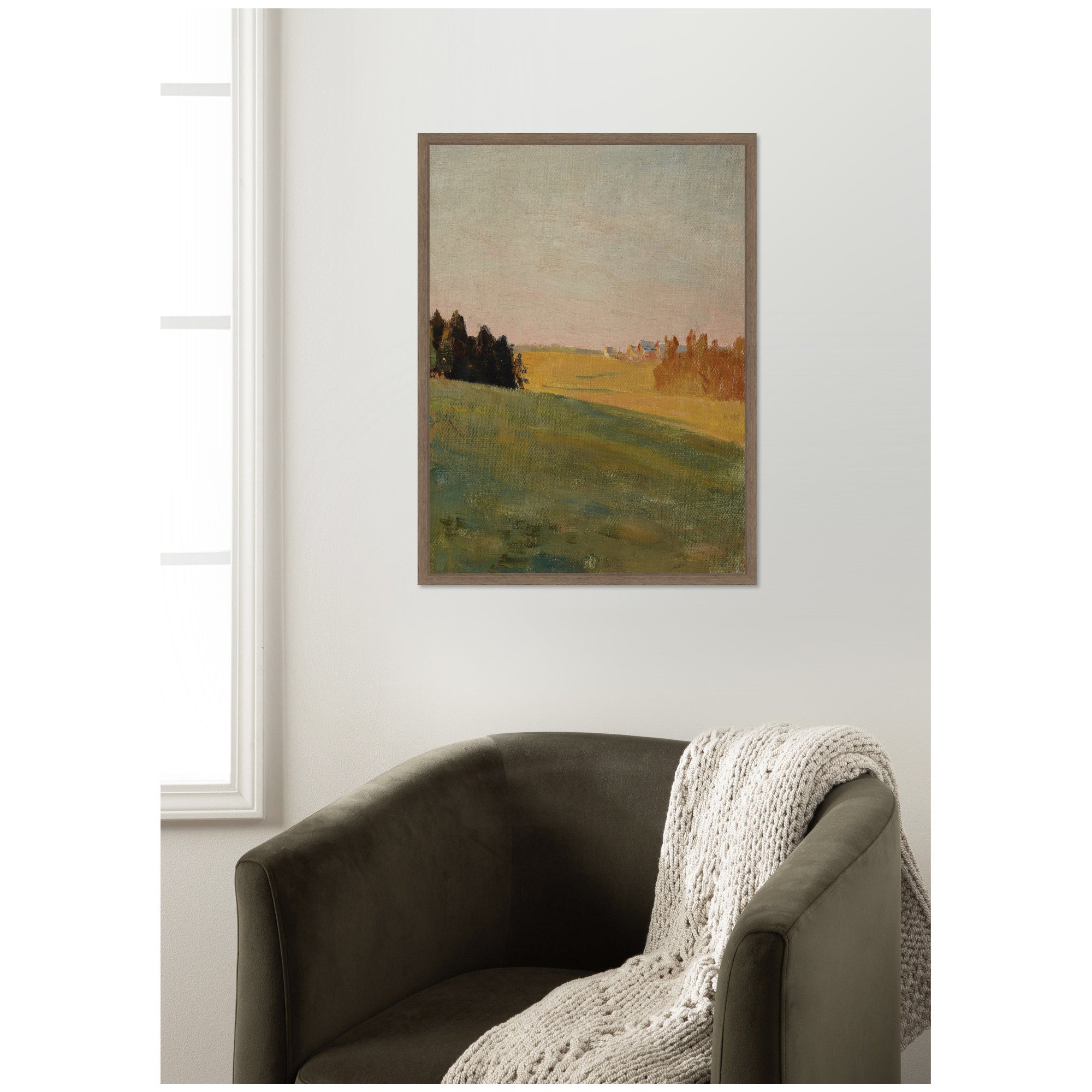 Framed Canvas 18 x 24 Sylvie Walnut 5