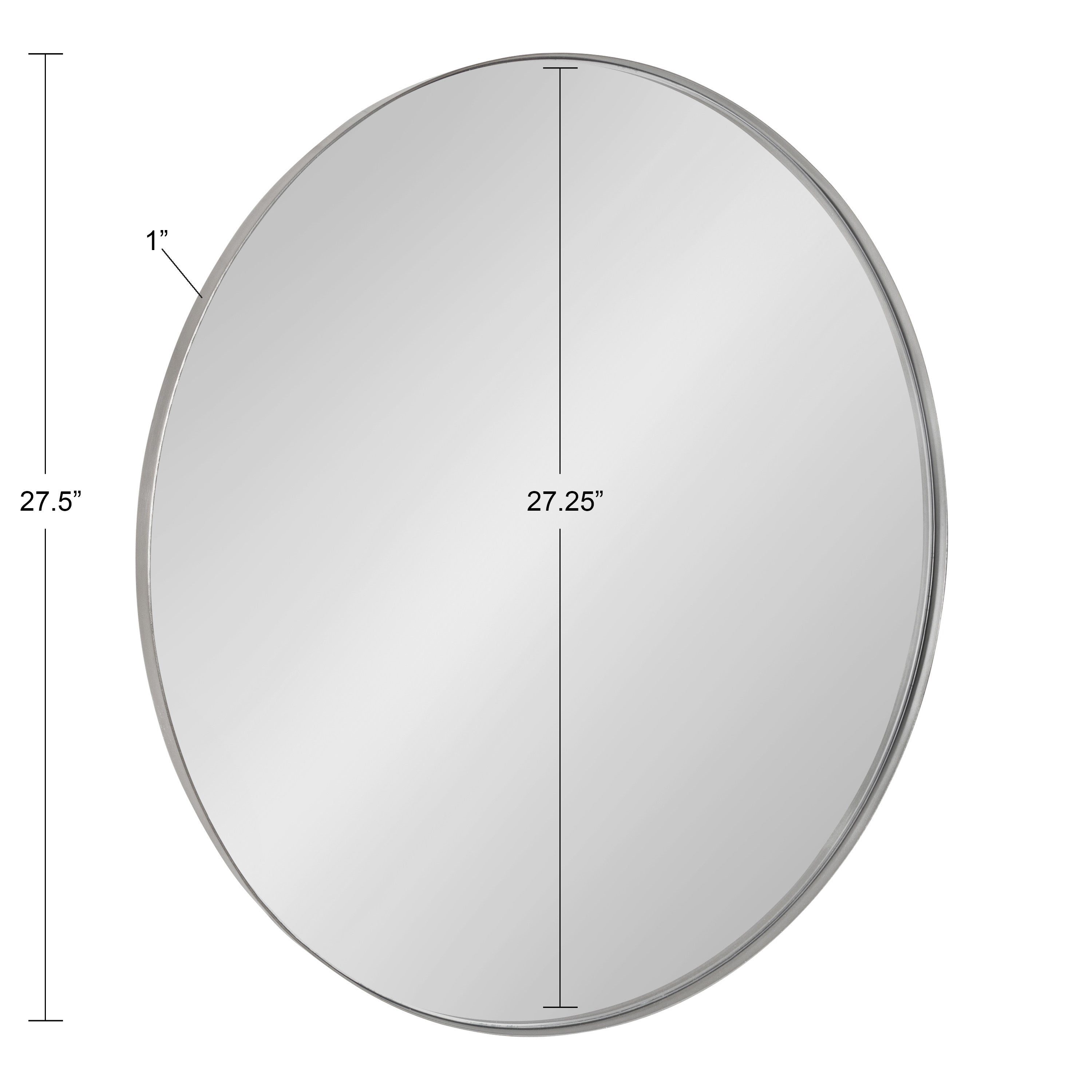 Rollo Round Framed Wall Mirror