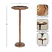 Drink Table Walnut Brown 9x9x22 2