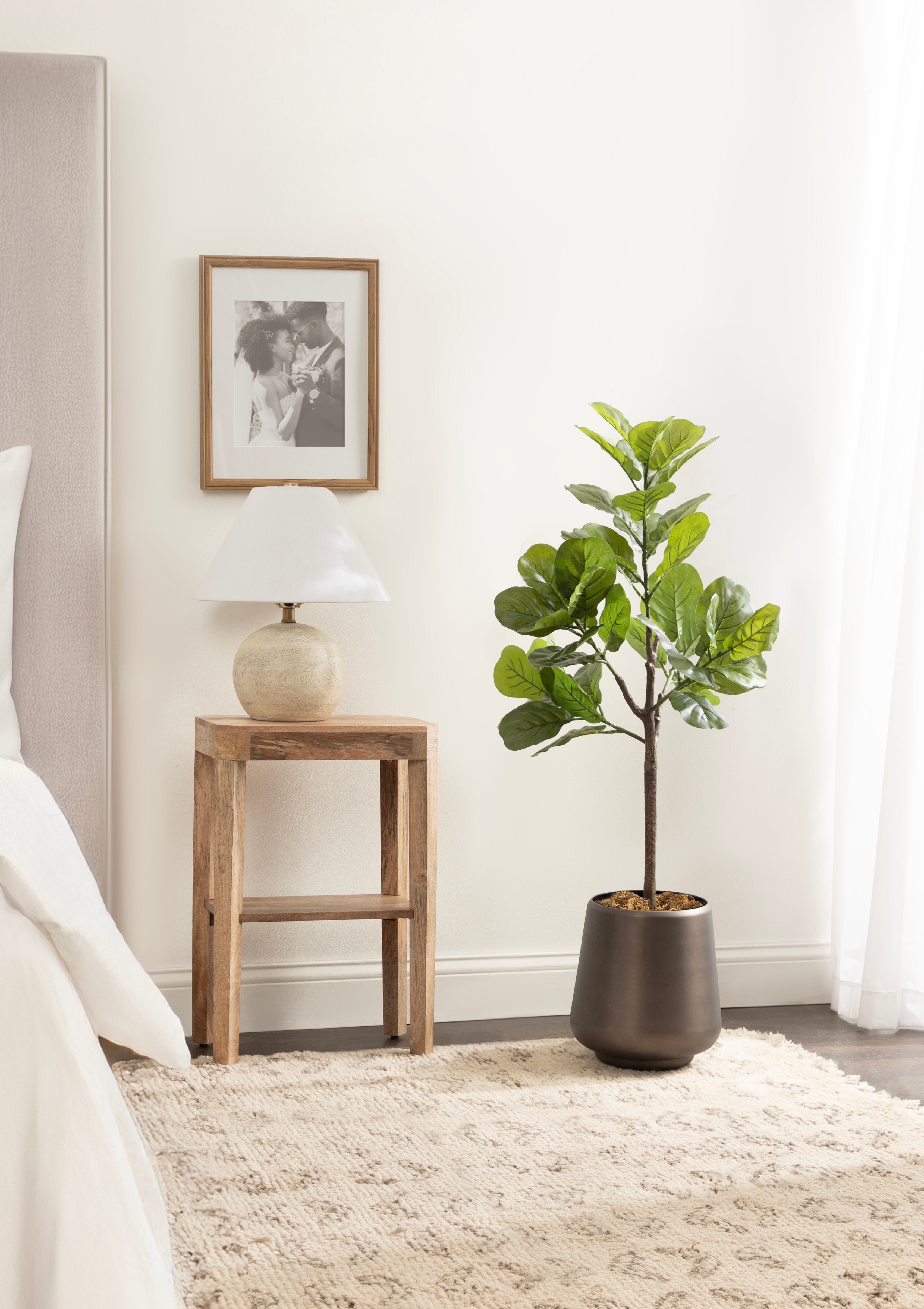 Faux Tree Pewter 4' 8