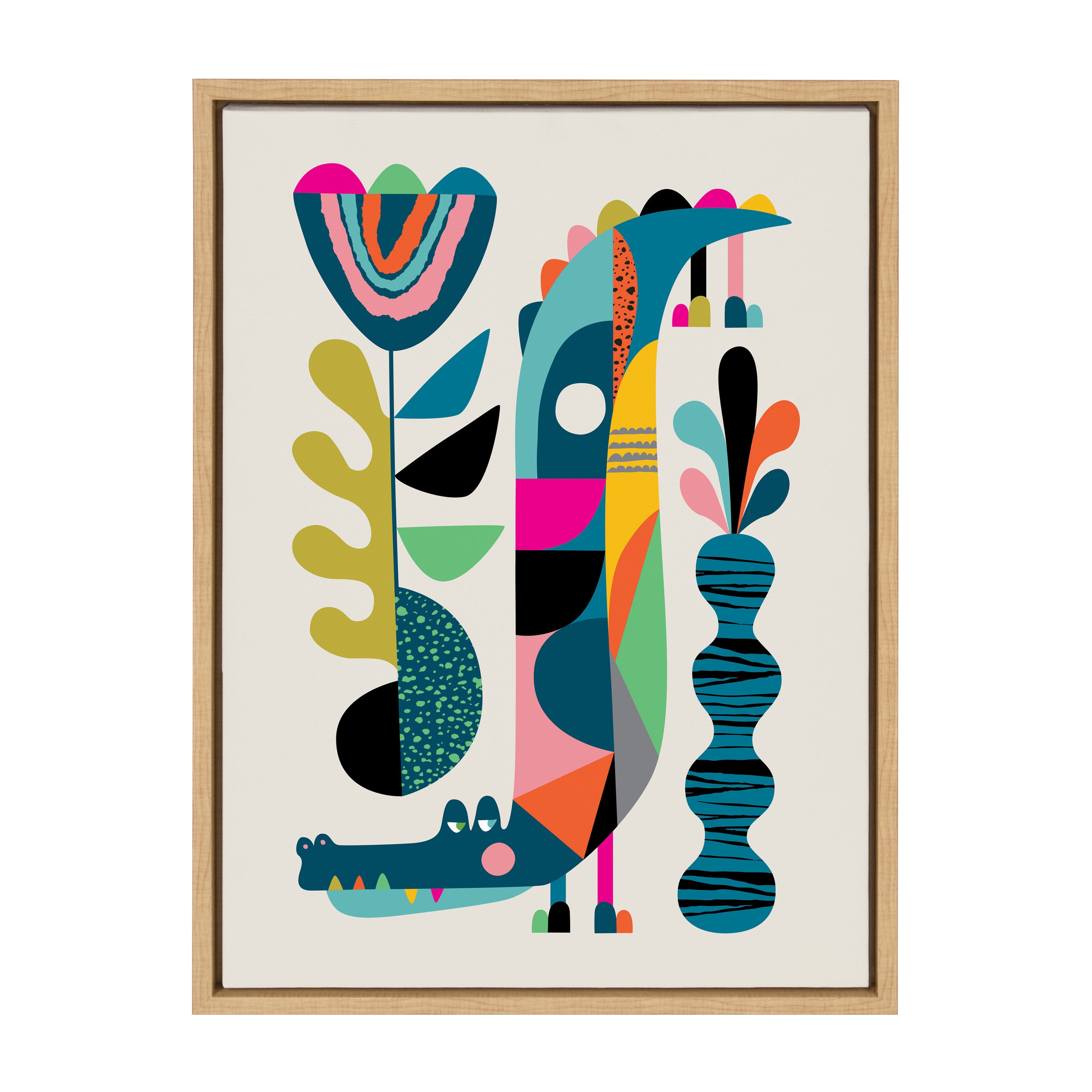 Framed Canvas Sylvie Natural 18x24 1