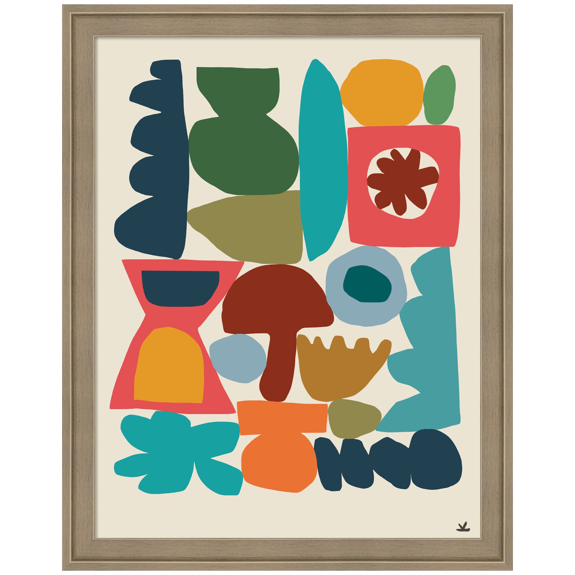 Garden Songs Pt 1 by Kelly Knaga Framed Mounted Canvas Wall Art Print